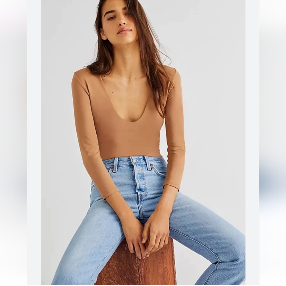 Free People V-Neck Bodysuit